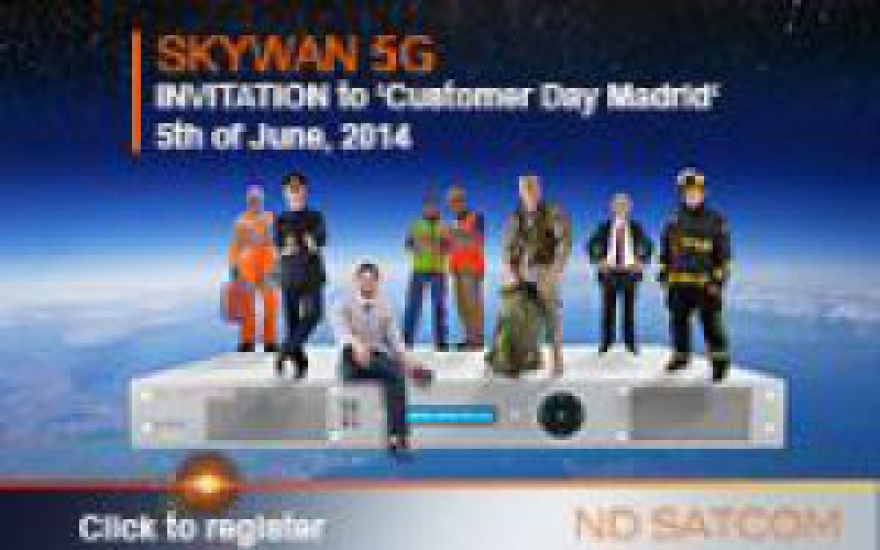News Alert: ND SATCOM presents SKYWAN 5G at 