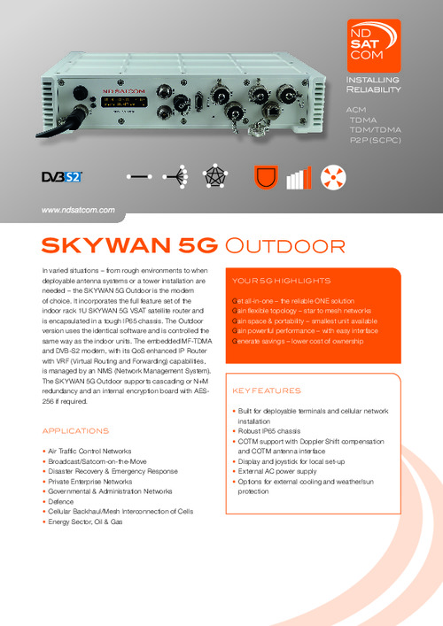 SKYWAN 5G Outdoor Datasheet