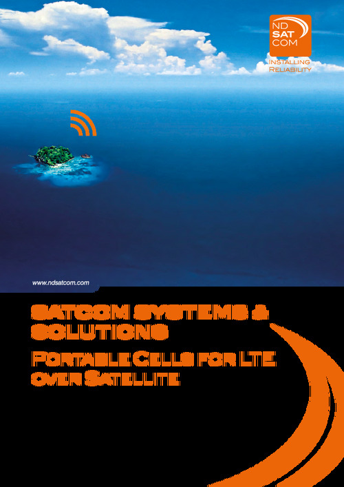 SKYWAN porable Cells for LTE over Satellite - Solution Paper